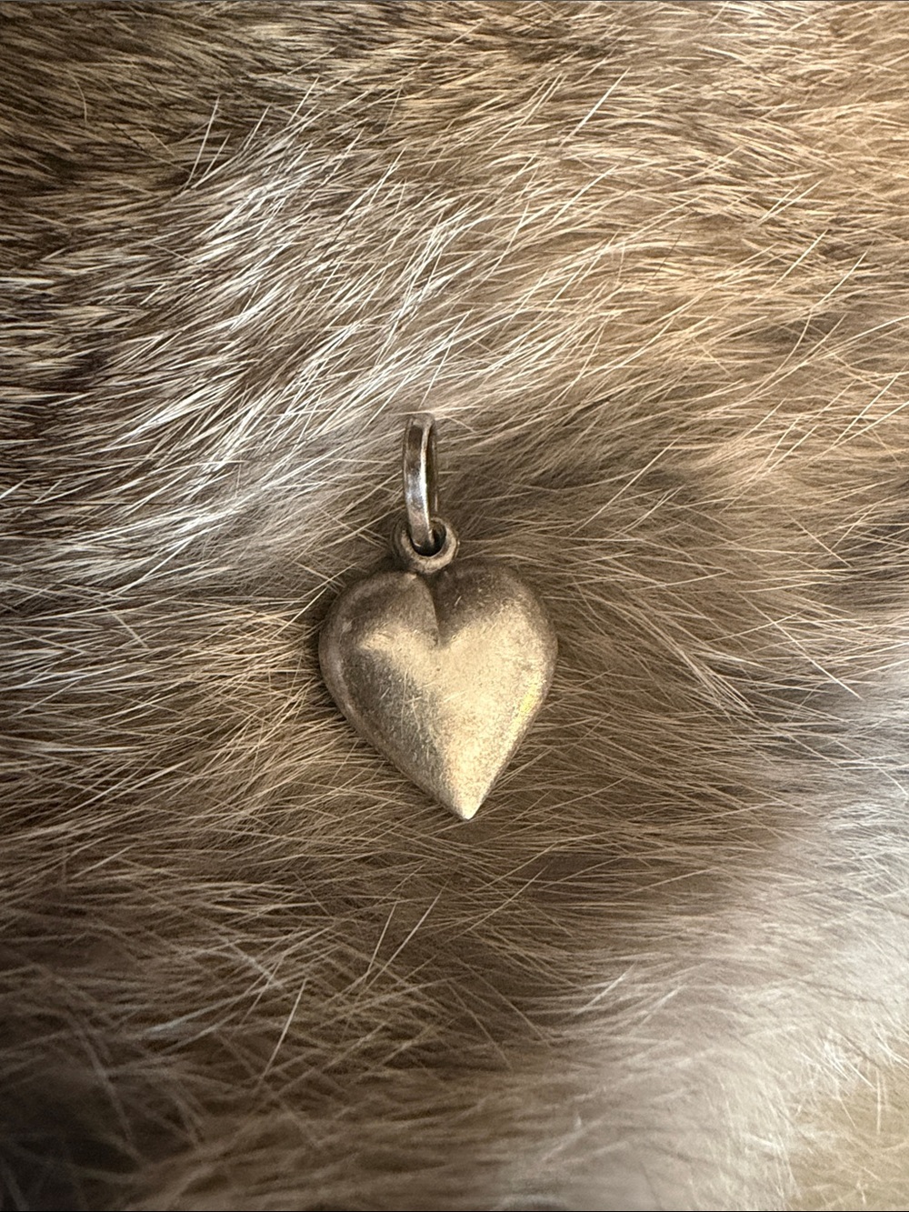 Sterling Silver Heart Charm Pendant - Silver .925 Italy (3975)
